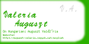 valeria auguszt business card